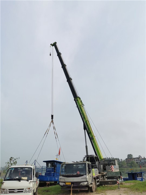 和龙市桥梁建设吊装案例